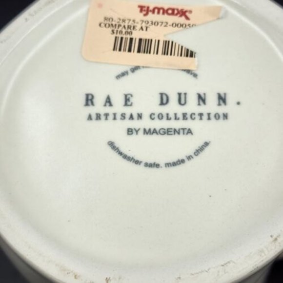 NEW Rae Dunn Magenta "SIT" Artisan Collection Ivory Black Coffee Mug - Picture 6 of 6